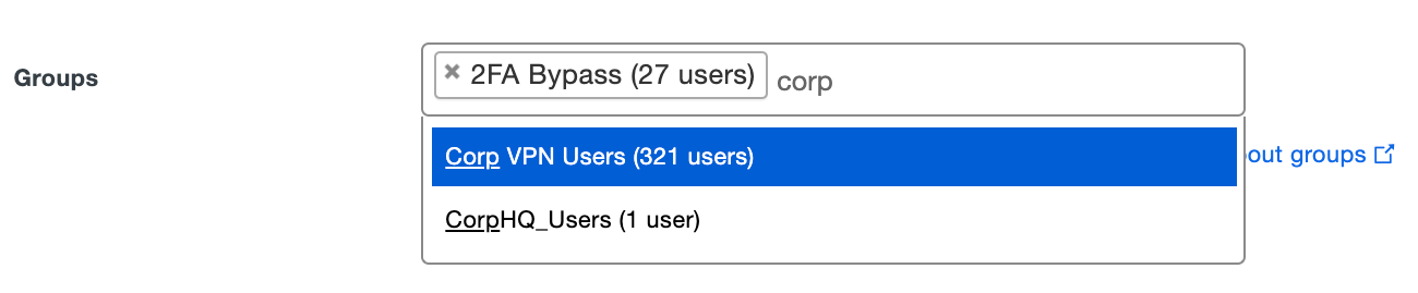 Adding Groups to a User from the User's Details Page