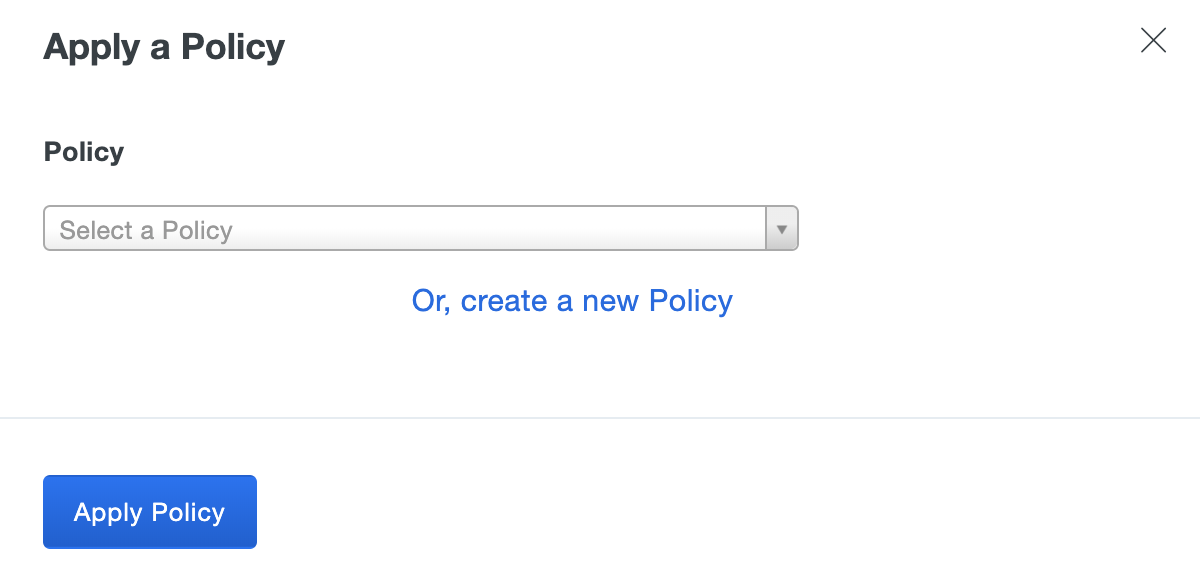 Create New Application Policy