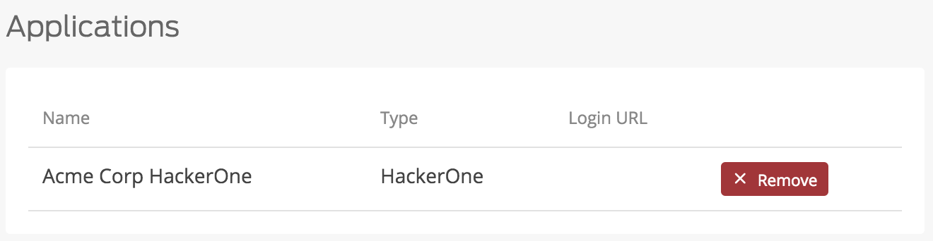 HackerOne Application Added