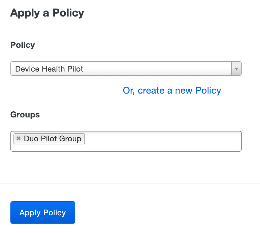 Apply the New Device Health Application Group Policy