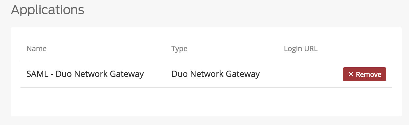 Duo Network Gateway Application Added