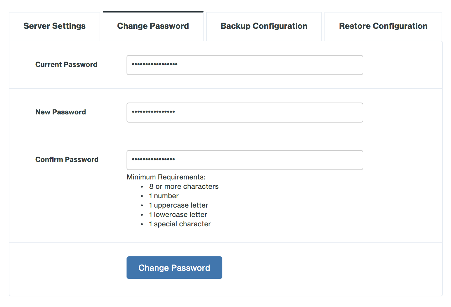 Change Duo Network Gateway admin password