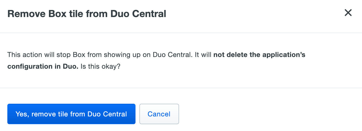 Duo Central Delete Tile