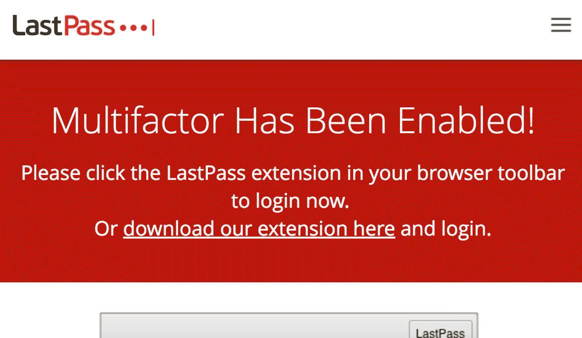 LastPass User Enrolled
