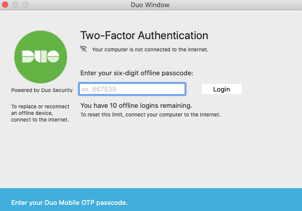 macOS Offline Access Authentication