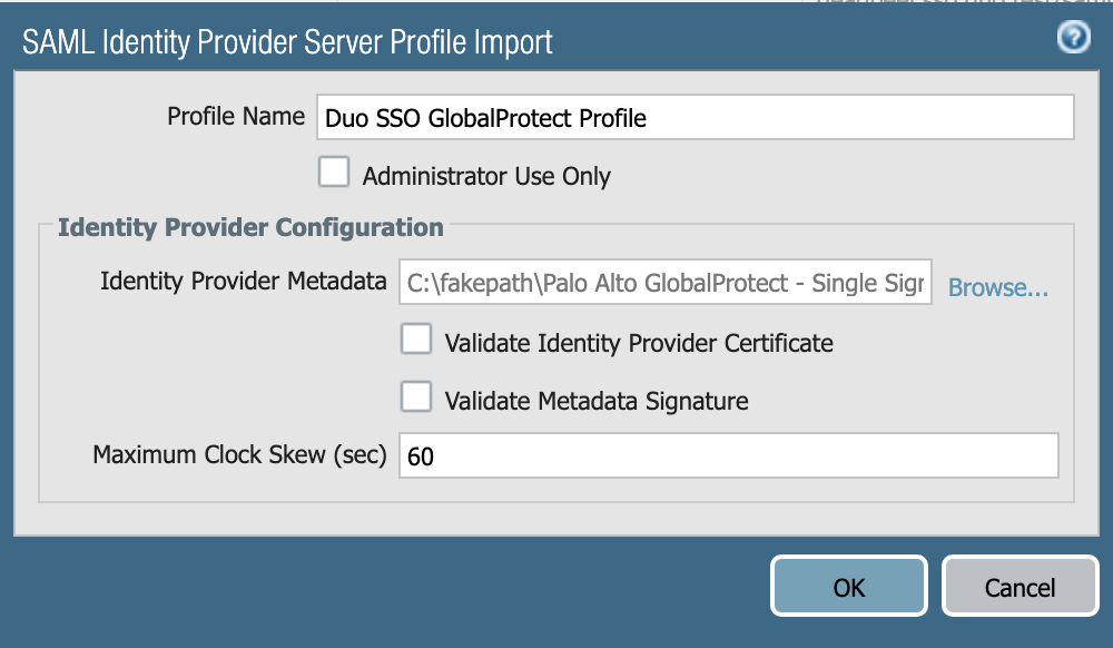 Add Duo SSO as an IdP to Palo Alto Networks