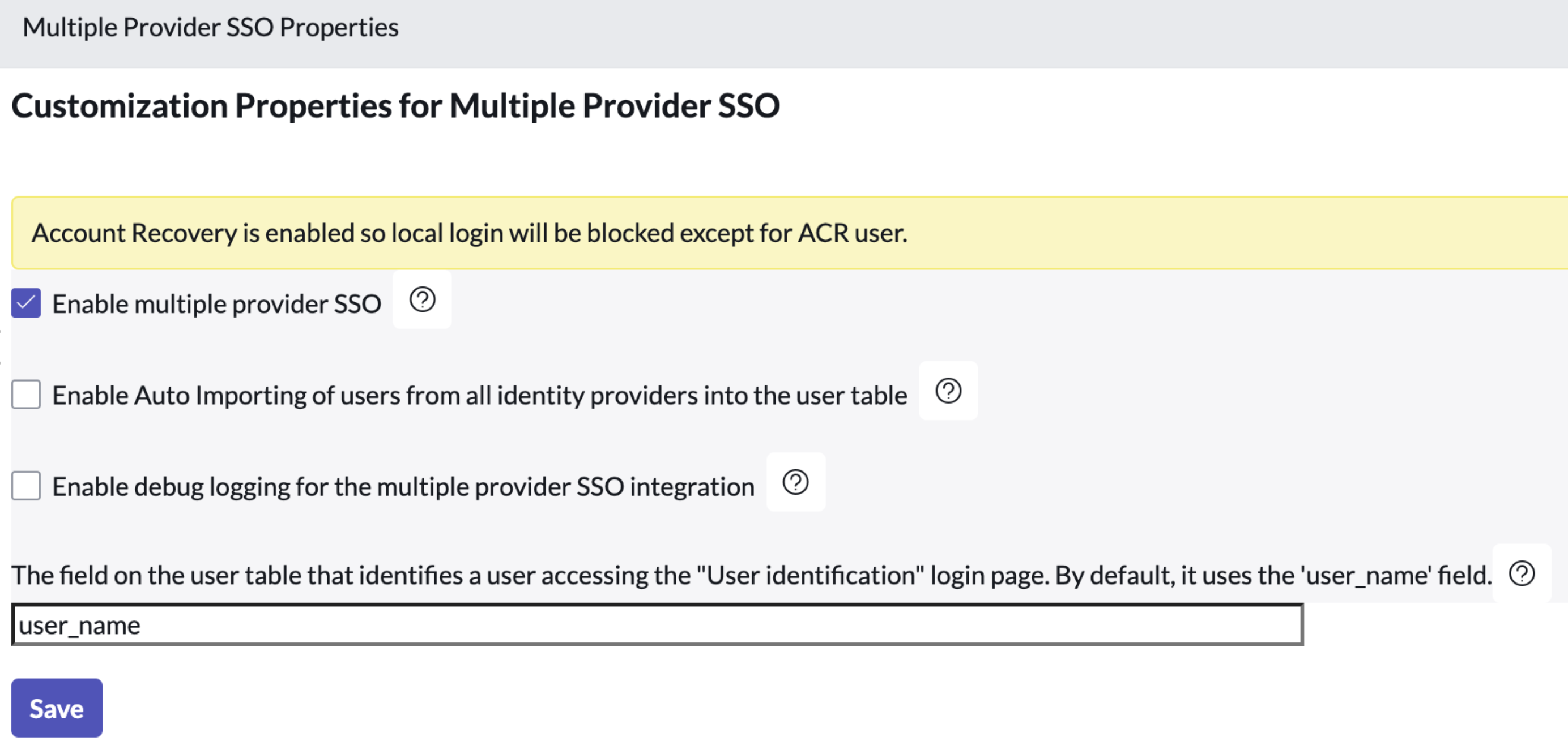 ServiceNow Enable Multiple Provider SSO