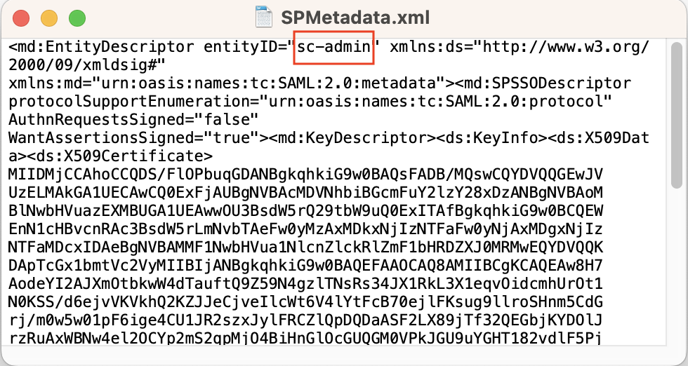 Splunk Metadata Text File Entity ID